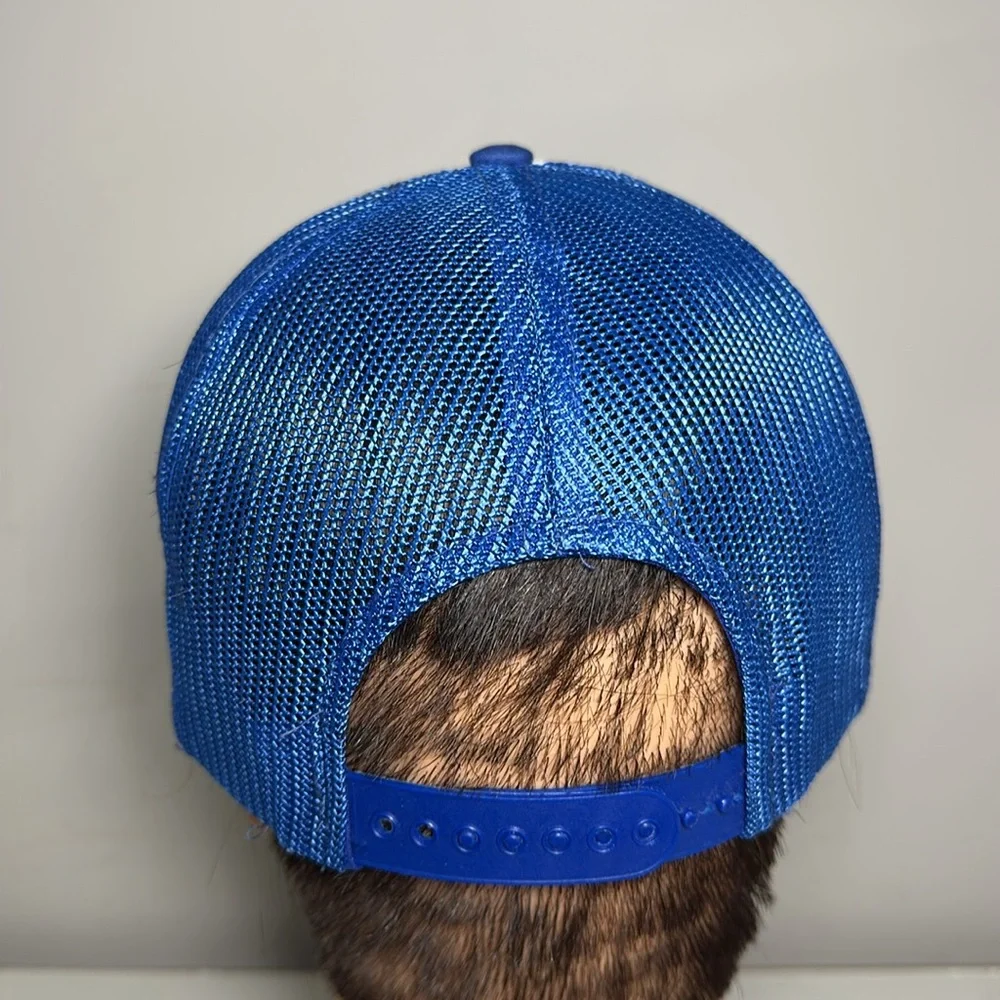 U.S. Army Chemical Corps blue and white vintage Trucker Hat